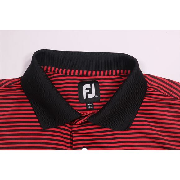 Footjoy Titleist Acoaxet Club Red Striped Golf Polo Shirt Men's Medium - Picture 5 of 9